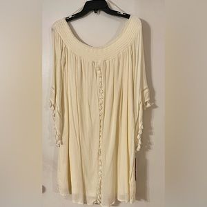NWT Love,Fire Cream Tassle Lightweight Spring/Summer Dress